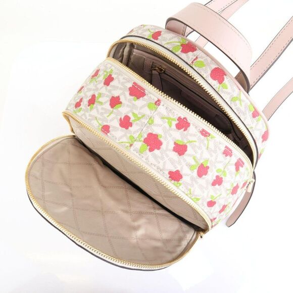 NWT Michael Kors Jet Set Rhea Zip FLORAL Backpack - Picture 14 of 15